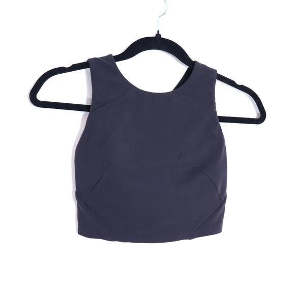 LULULEMON Forward Bra C/D Cup Black Light Padding Cross Back Active Women's 4 - Picture 1 of 6